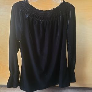 Motherhood black velvet nwt size sm top